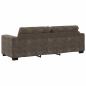Preview: 3-Sitzer-Sofa Dunkelgrau 180 cm Kunstleder