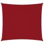 Preview: Sonnensegel Oxford-Gewebe Quadratisch 3x3 m Rot