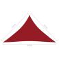 Preview: Sonnensegel Oxford-Gewebe Dreieckig 3,5x3,5x4,9 m Rot
