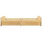 Preview: Massivholzbett mit 2 Schubladen Kiefernholz 90x200 cm