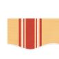 Preview: Markisenvolant Gelb und Orange Gestreift 5 m