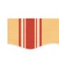Preview: Markisenvolant Gelb und Orange Gestreift 4 m