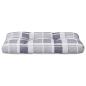 Preview: Palettenkissen Grau Kariert 70x40x12 cm Stoff