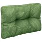 Preview: Palettenkissen Blattmuster 60x40x12 cm Stoff