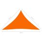 Preview: Sonnensegel Oxford-Gewebe Dreieckig 3,5x3,5x4,9 m Orange