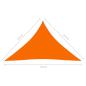 Preview: Sonnensegel Oxford-Gewebe Dreieckig 2,5x2,5x3,5 m Orange