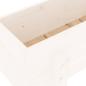 Preview: Hochbeet Weiß 101x30x38 cm Massivholz Kiefer