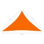 Preview: Sonnensegel Oxford-Gewebe Dreieckig 4x4x5,8 m Orange
