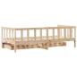 Preview: Tagesbett mit Schubladen 80x200 cm Massivholz Kiefer