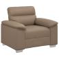 Preview: Sessel Cappuccino-Braun 60 cm Kunstleder