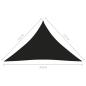 Preview: Sonnensegel Oxford-Gewebe Dreieckig 2,5x2,5x3,5 m Schwarz