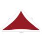 Preview: Sonnensegel Oxford-Gewebe Dreieckig 3x3x4,24 m Rot