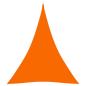 Preview: ARDEBO.de - Sonnensegel Oxford-Gewebe Dreieckig 4x5x5 m Orange