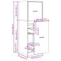 Preview: Apothekerschrank Artisan-Eiche 40x41x118 cm Holzwerkstoff