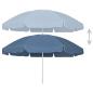 Preview: Strandschirm Blau 240 cm