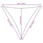 Preview: Sonnensegel Oxford-Gewebe Dreieckig 5x5x5 m Orange