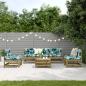 Preview: 6-tlg. Garten-Lounge-Set mit Kissen Imprägniertes Kiefernholz