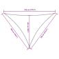 Preview: Sonnensegel Oxford-Gewebe Dreieckig 5x7x7 m Rot