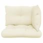Preview: Palettenkissen 3-tlg. Creme Stoff