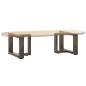 Preview: Couchtischbeine T-Form 2 Stk. Naturstahl 40x25x(30-31) cm Stahl