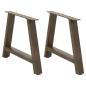 Preview: ARDEBO.de - Couchtischbeine A-Form 2 Stk. 70x(42-43) cm Stahl