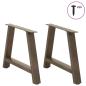Preview: Couchtischbeine A-Form 2 Stk. 70x(42-43) cm Stahl