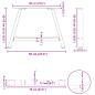 Preview: Couchtischbeine A-Form 2 Stk. 70x(42-43) cm Stahl