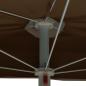 Preview: Halb-Sonnenschirm mit Mast 180x90 cm Taupe