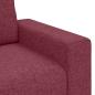 Preview: ARDEBO.de - 2-Sitzer-Sofa Weinrot 120 cm Stoff