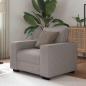 Preview: ARDEBO.de - Sessel Taupe 60 cm Stoff