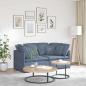 Preview: ARDEBO.de - Modulares Sofa mit Kissen Cordstoff Blau