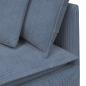 Preview: Modulares Sofa mit Kissen Cordstoff Blau