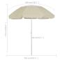 Preview: Strandschirm Sandgelb 300 cm