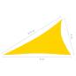 Preview: Sonnensegel Oxford-Gewebe Dreieckig 4x5x6,4 m Gelb