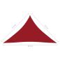 Preview: Sonnensegel Oxford-Gewebe Dreieckig 2,5x2,5x3,5 m Rot