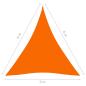 Preview: Sonnensegel Oxford-Gewebe Dreieckig 6x6x6 m Orange