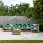 Preview: 7-tlg. Garten-Lounge-Set mit Kissen Imprägniertes Kiefernholz
