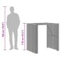 Preview: 5-tlg. Gartenbar-Set ohne Kissen Schwarz Poly Rattan Akazie