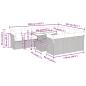 Preview: 11-tlg. Garten-Sofagarnitur mit Kissen Braun Poly Rattan Akazie