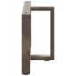Preview: Couchtischbeine T-Form 2 Stk. Naturstahl 60x25x(42-43) cm Stahl