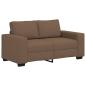 Preview: 2-Sitzer-Sofa Braun 120 cm Stoff
