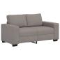 Preview: 2-Sitzer-Sofa Taupe 120 cm Stoff