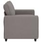 Preview: 2-Sitzer-Sofa Taupe 120 cm Stoff