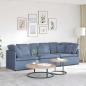 Preview: ARDEBO.de - Modulares Sofa mit Kissen Cordstoff Blau