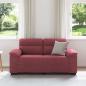 Preview: 2-Sitzer-Sofa Weinrot 120 cm Stoff