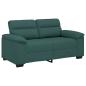Preview: 2-Sitzer-Sofa Dunkelgrün 120 cm Stoff