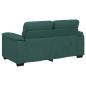 Preview: 2-Sitzer-Sofa Dunkelgrün 120 cm Stoff