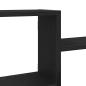 Preview: Wandregal Schwarz Eichen-Optik 104x15x49 cm Holzwerkstoff