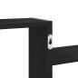 Preview: Wandregal Schwarz Eichen-Optik 104x15x49 cm Holzwerkstoff