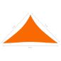 Preview: Sonnensegel Oxford-Gewebe Dreieckig 5x5x6 m Orange